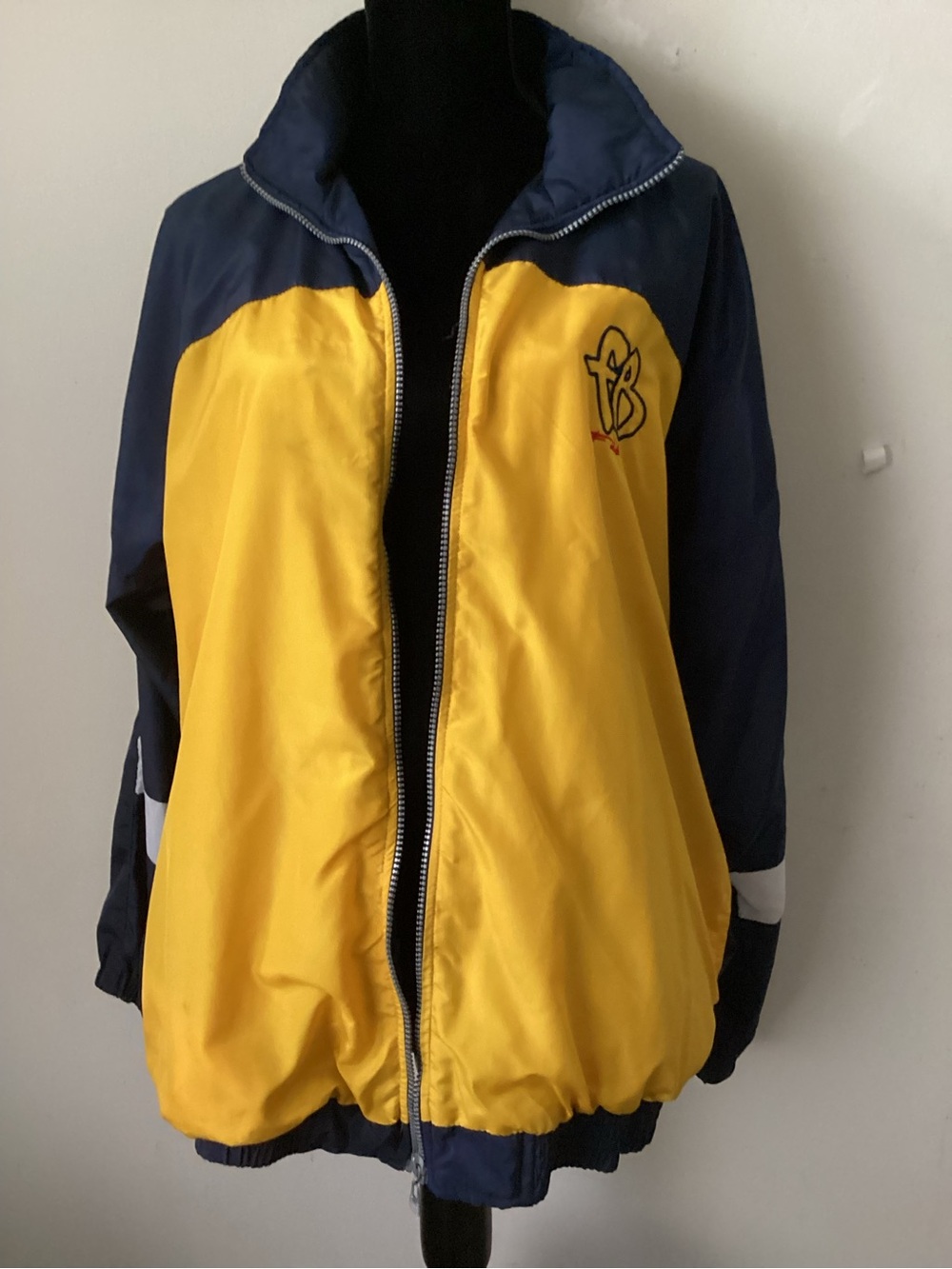 Fubu vintage Yellow & Navy Windbreaker Jacket for male or female